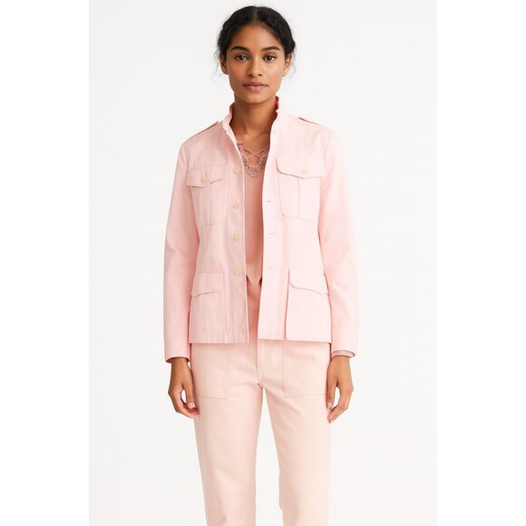Alex Mill Officer Cotton Jacket in Pastel Pink Small - Picture 1 of 8